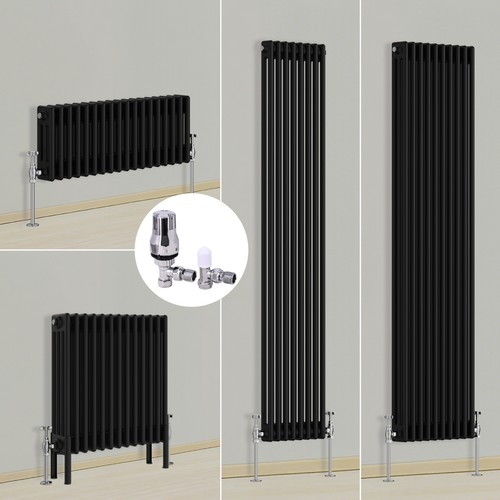 Black traditional 4 column - black,